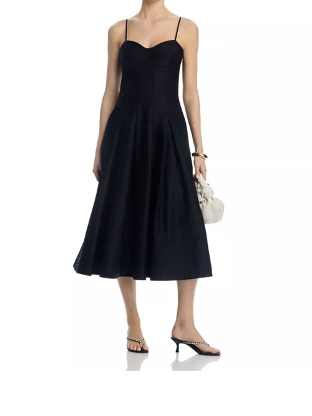 French Connection Dark BLUE Sweetheart Midi Dress
